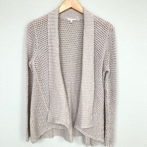 Eileen Fisher Open Front Fishnet Style Cardigan Petite PL